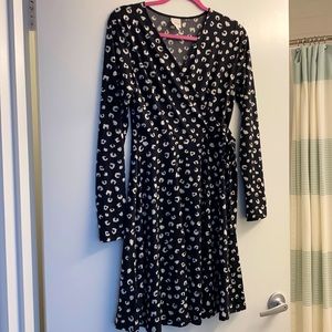 Faux wrap dress